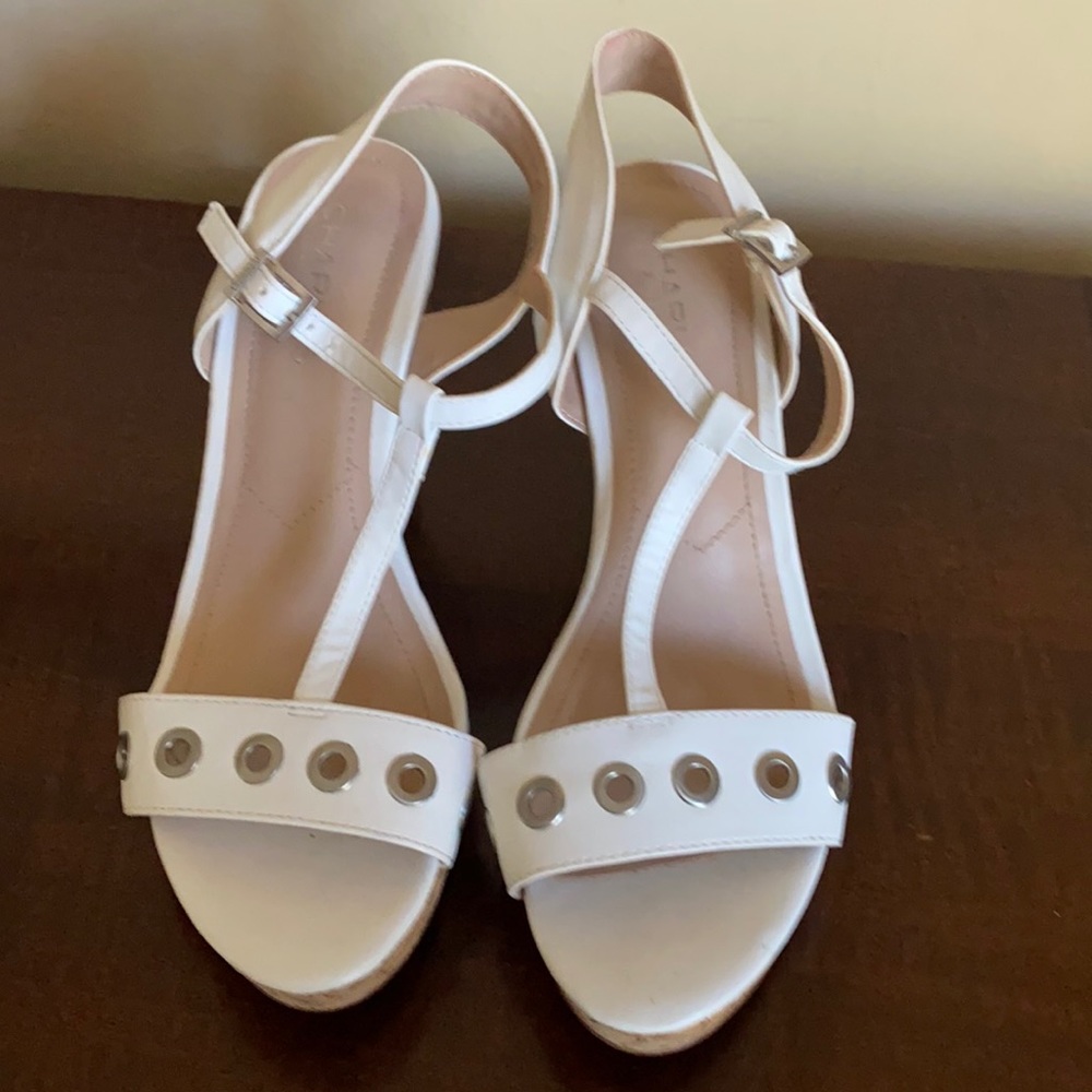 Super cute white Summer heels